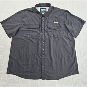 Magellan Fish Gear Men’s Size 4XL Shirt Relaxed Fit Moisture Wicking Black EUC